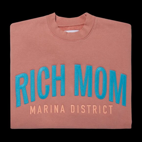 Rich Mom Gear MARINA DISTRICT CREWNECK, Size S, Brand New - Picture 3 of 7